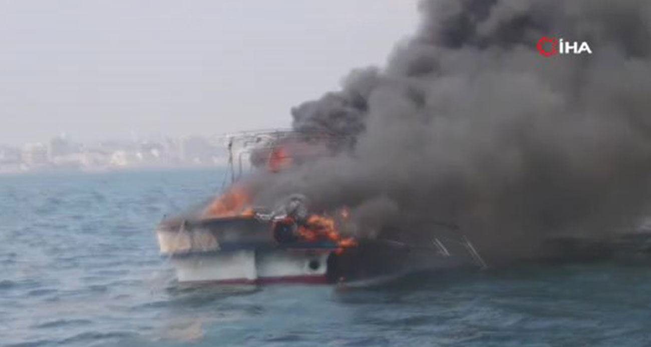 Japonya’da tekne alev alev yandı: 3 yaralı