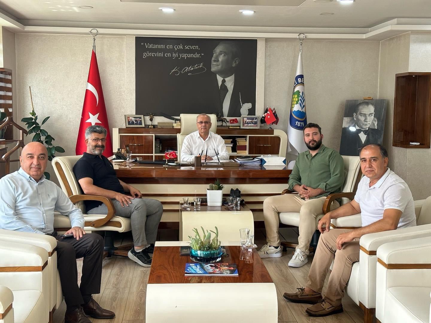 Cemar Mermer ve Traverten’den Başkan Kayda’ya ziyaret