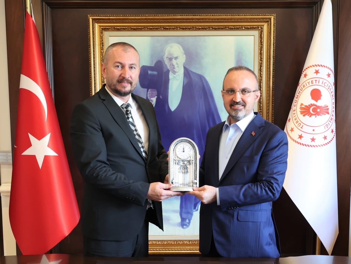 EGİOSB Müdürü Altınok, İçişleri Bakan Yardımcısı Turan’ı, OSB süreci hakkında bilgilendirdi