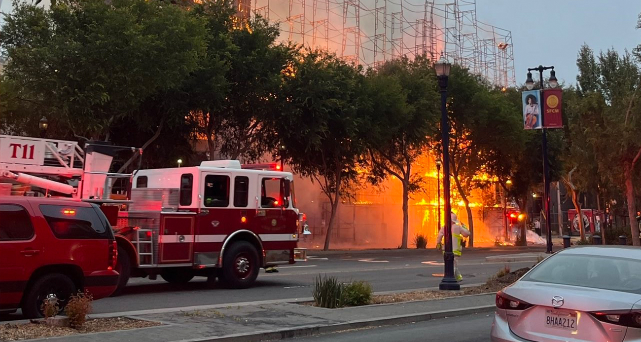 San Francisco’da inşaat halindeki apartmanda yangın