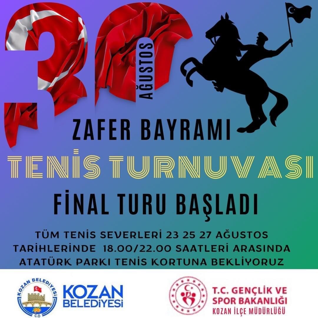 Zafer Bayramı Tenis Turnuvası final yolunda