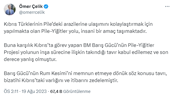 Türk ve BM askerlerini karşı karşıya getiren müdahaleye AK Parti'den tepki: KKTC'nin egemenlik haklarına kimse saygısızlık yapamaz