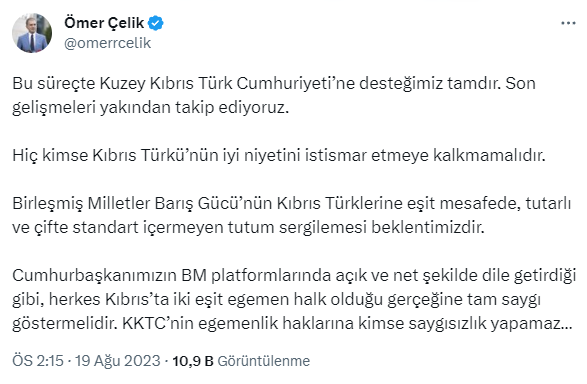 Türk ve BM askerlerini karşı karşıya getiren müdahaleye AK Parti'den tepki: KKTC'nin egemenlik haklarına kimse saygısızlık yapamaz