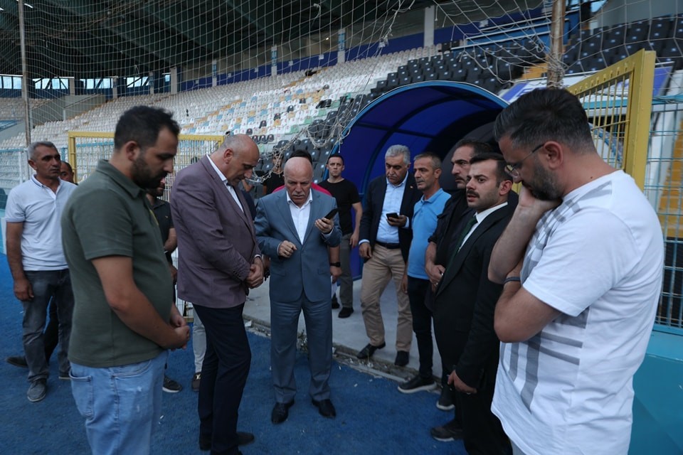 Başkan Sekmen stattaki çalışmaları inceledi
