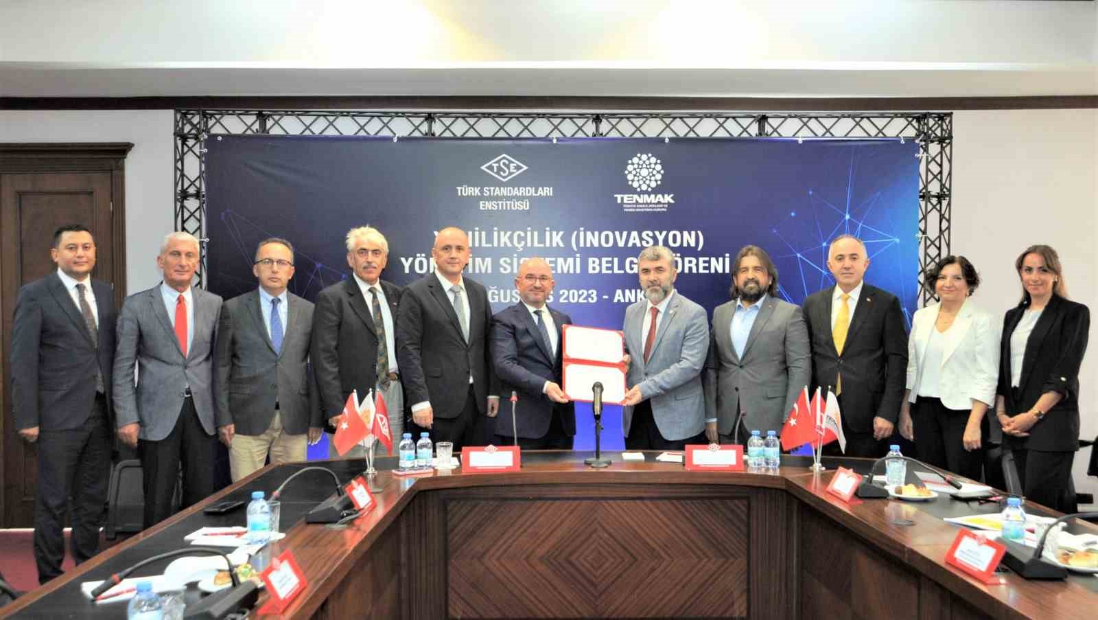 TSE’den TENMAK’a “Yenilikçilik Yönetim Sistemi Belgesi”