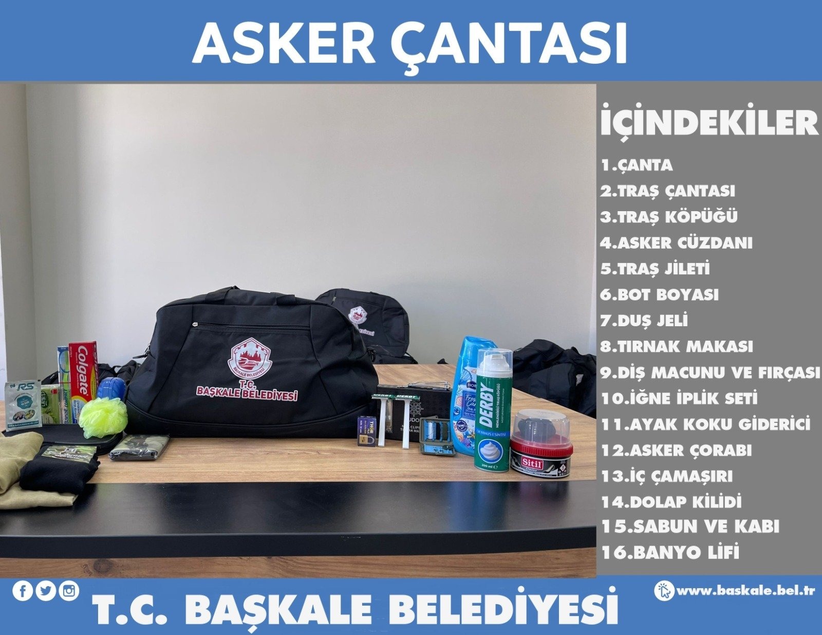 Başkale Belediyesinden askerlere destek
