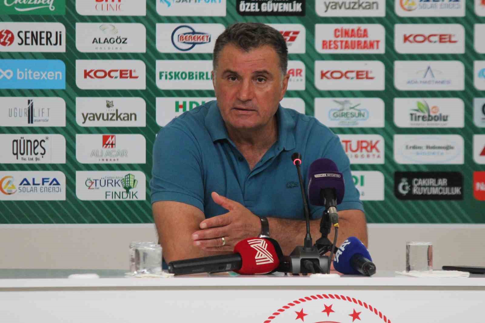 Giresunspor-Bandırmaspor maçının ardından