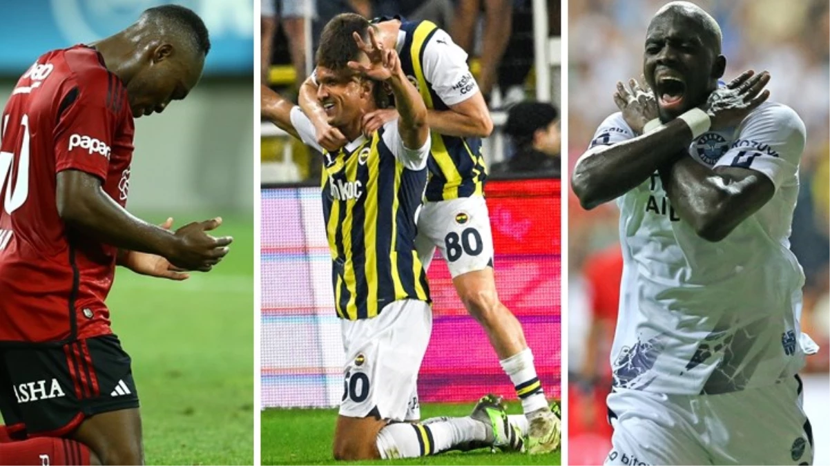 Fenerbahçe, Beşiktaş ve Adana Demirspor rakiplerine gol oldu yağdı