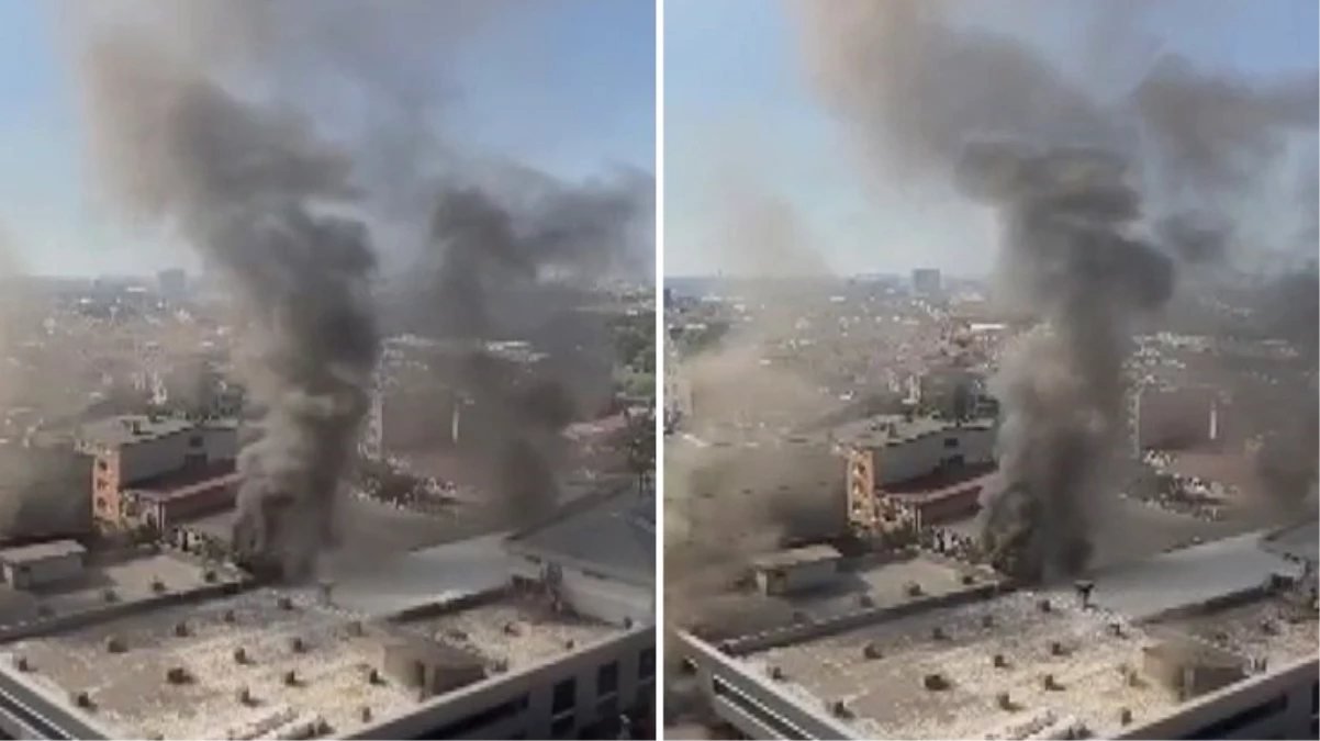 Bayrampaşa’da iş merkezinde yangın! 9 kişi içeride mahsur, ekipler olay yerinde