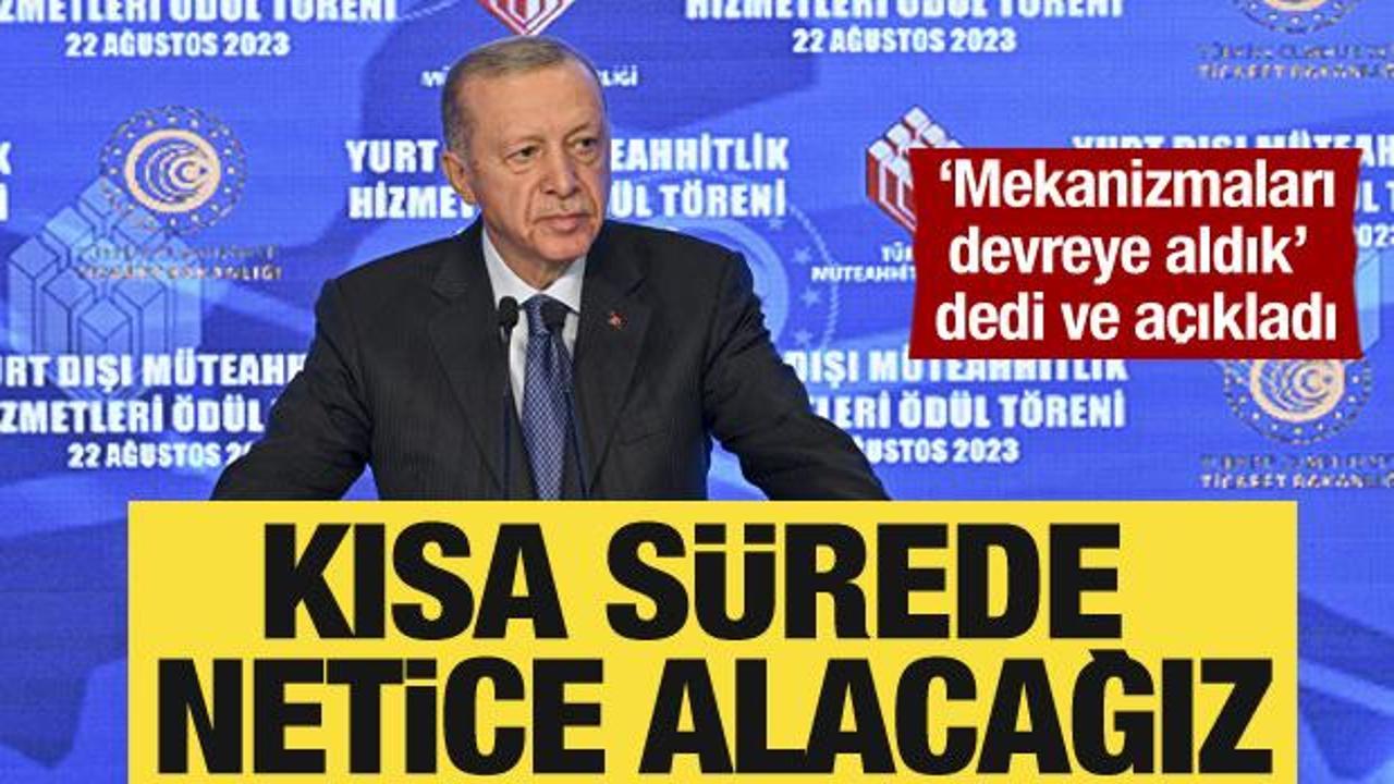 Cumhurbaşkanı Erdoğan’dan hayat pahalılığıyla mücadele açıklaması