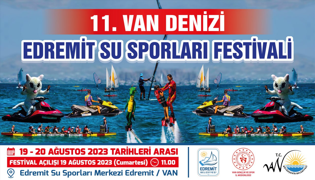 11. Van Denizi Edremit Su Sporları Festivali Başlıyor