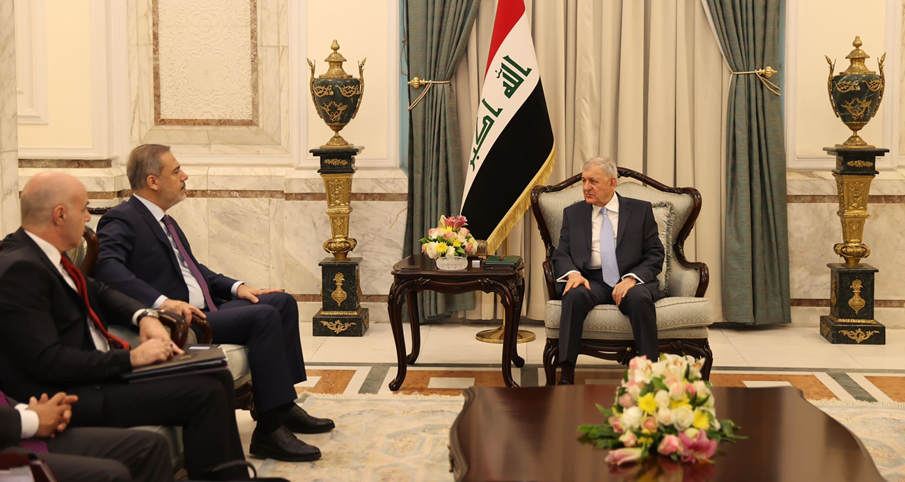 Dışişleri Bakanı Fidan, Irak Cumhurbaşkanı Reşit ile görüştü