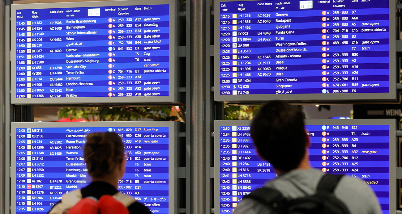 Frankfurt Havalimanı’nda uçuşlar normale dönmeye başladı