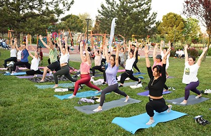 Nilüfer’de yogaya büyük ilgi