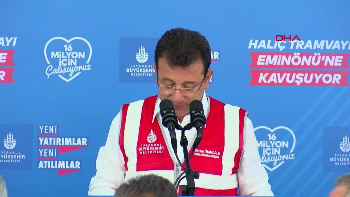 İmamoğlu, Eminönü-Alibeyköy Tramvay Hattı’nın açılış törenine katıldı