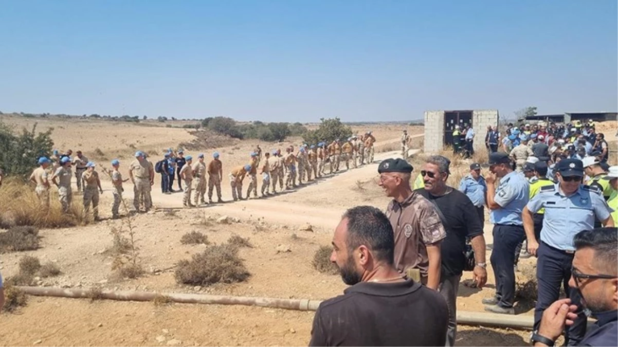 KKTC geri adım atmadı! BM askerleri Yeşil Hat’ta geri itildi, yol yapım çalışmaları yeniden başladı