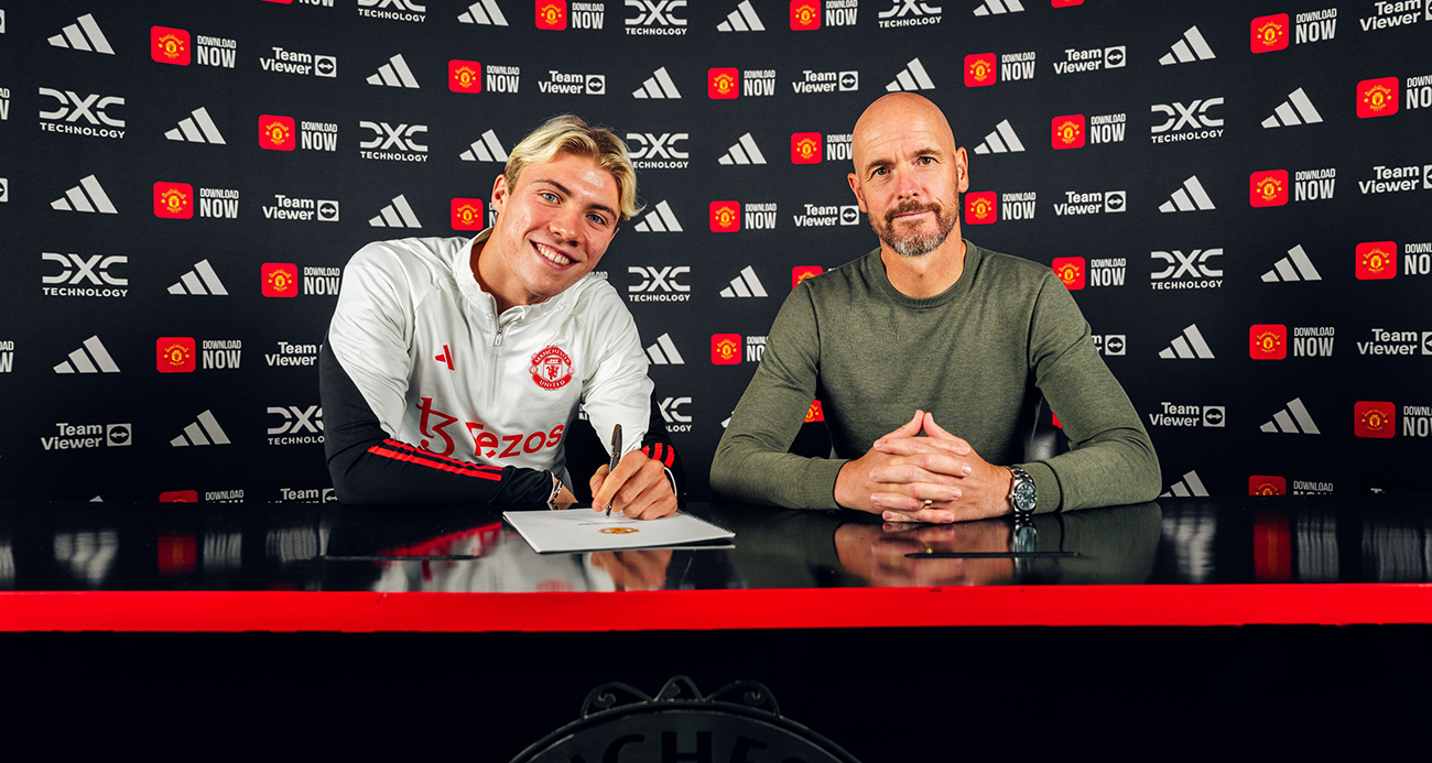 Rasmus Hojlund, Manchester United’a imzayı attı