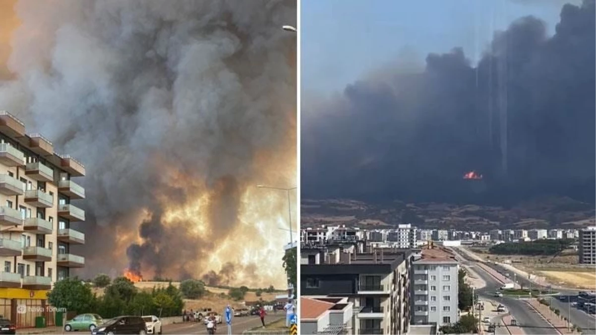 Çanakkale’deki yangın büyüyor! Alevler şehir merkezine yaklaştı, gemi trafiği askıya alındı