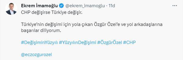 Aday olan Özgür Özel'le ilgili İmamoğlu'ndan ilk açıklama