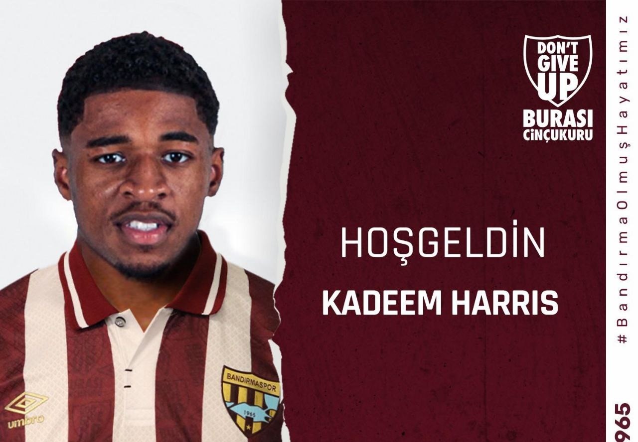Bandırmaspor, Kadeem Harris’i transfer etti