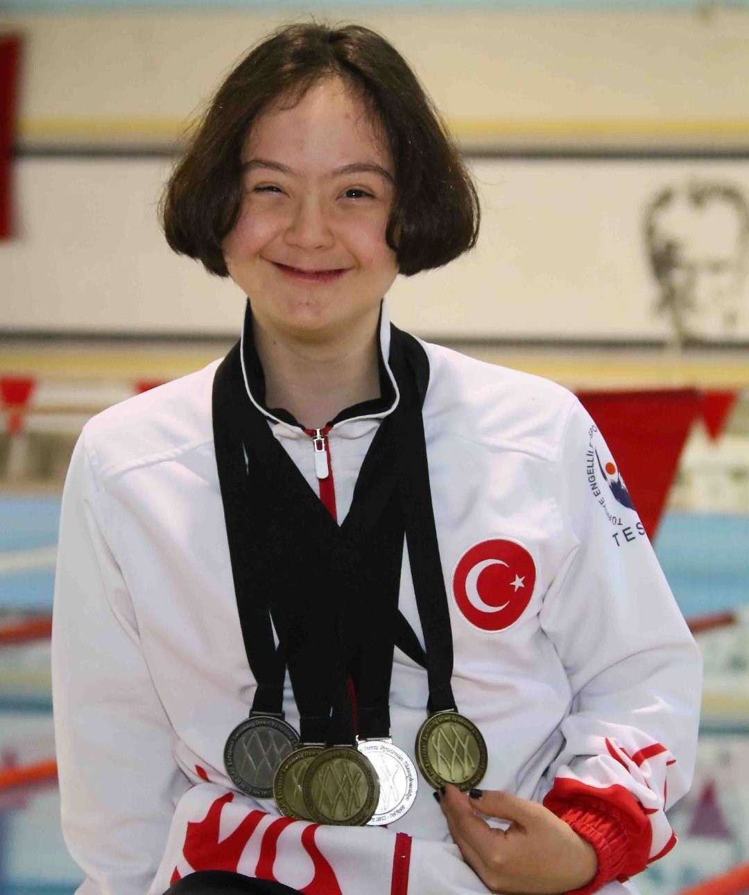 Egeli down sendromlu sporcu İrem’den Avrupa şampiyonasında 5 madalya