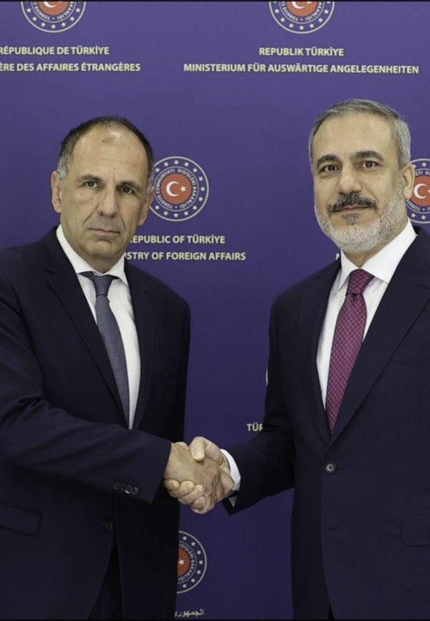 Fidan ve Yerapetritis'in görüşmesi Yunan basınında: Bizim için tek seçenek...