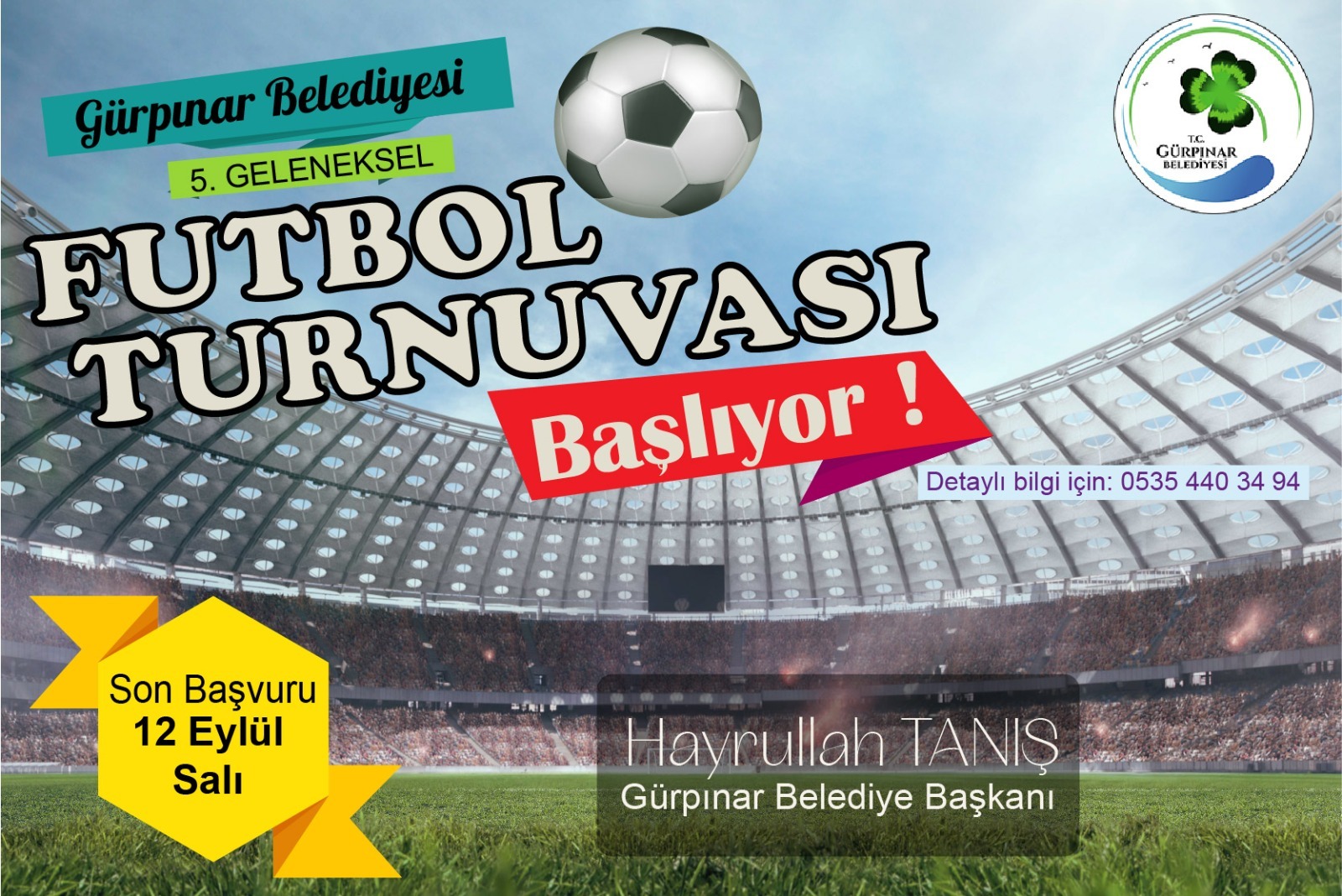 Gürpınar Belediyesi Futbol Turnuvası Başlıyor