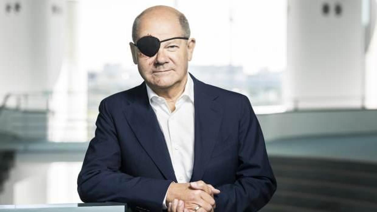 Almanya Başbakanı Scholz, yüzü yaralı fotoğrafını paylaştı