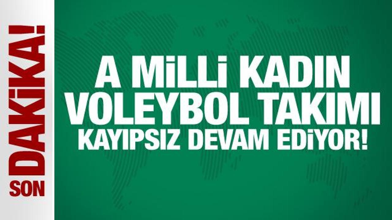 A Milli Kadın Voleybol Takımı kayıpsız devam ediyor!