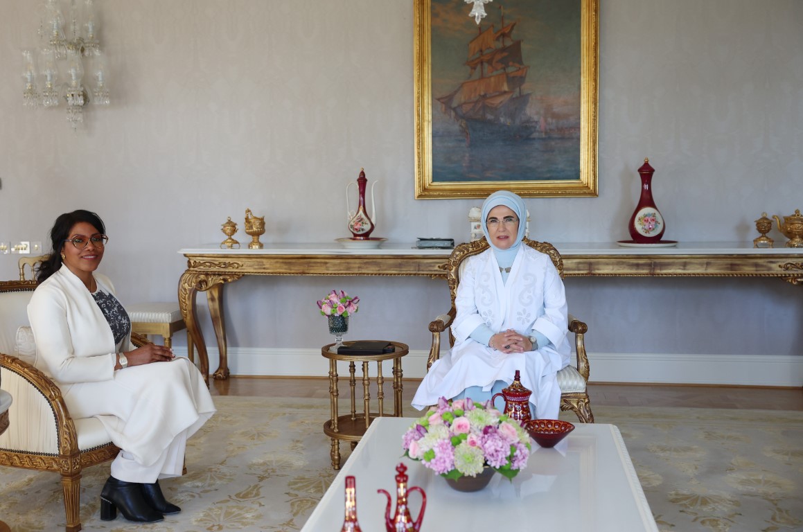 Emine Erdoğan, Malcolm X’in kızı İlyasa Şahbaz ile görüştü