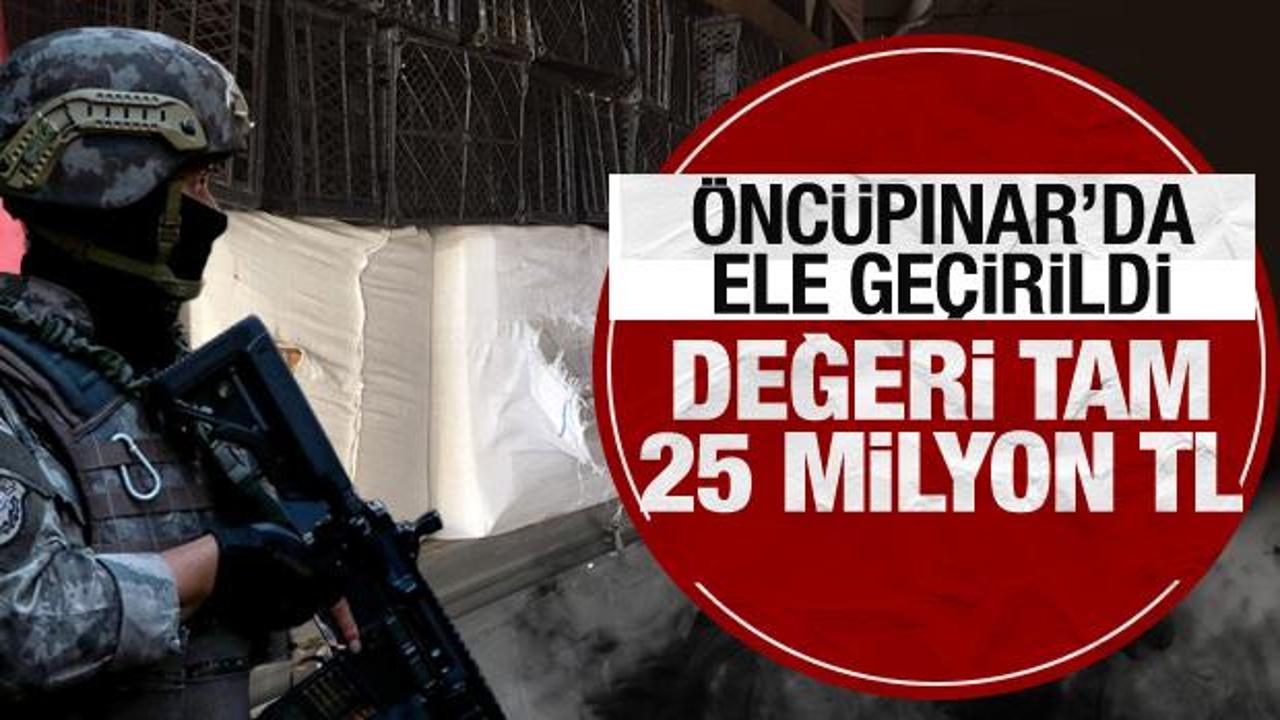Bakan Bolat Öncüpınar’da ele geçirildiğini duyurdu: Değeri tam 25 milyon TL