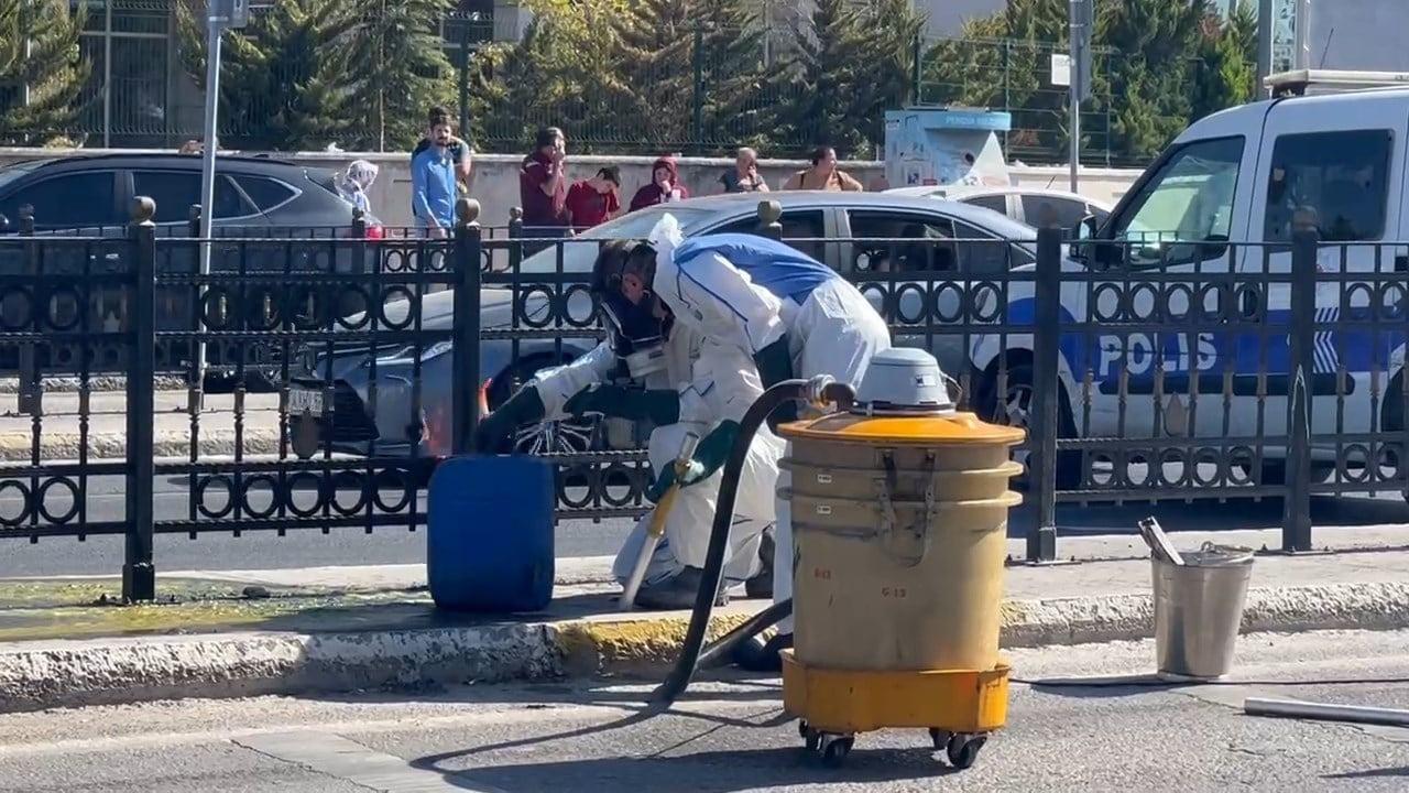 İstanbul'da kimyasal alarmı: Yol kapatıldı!