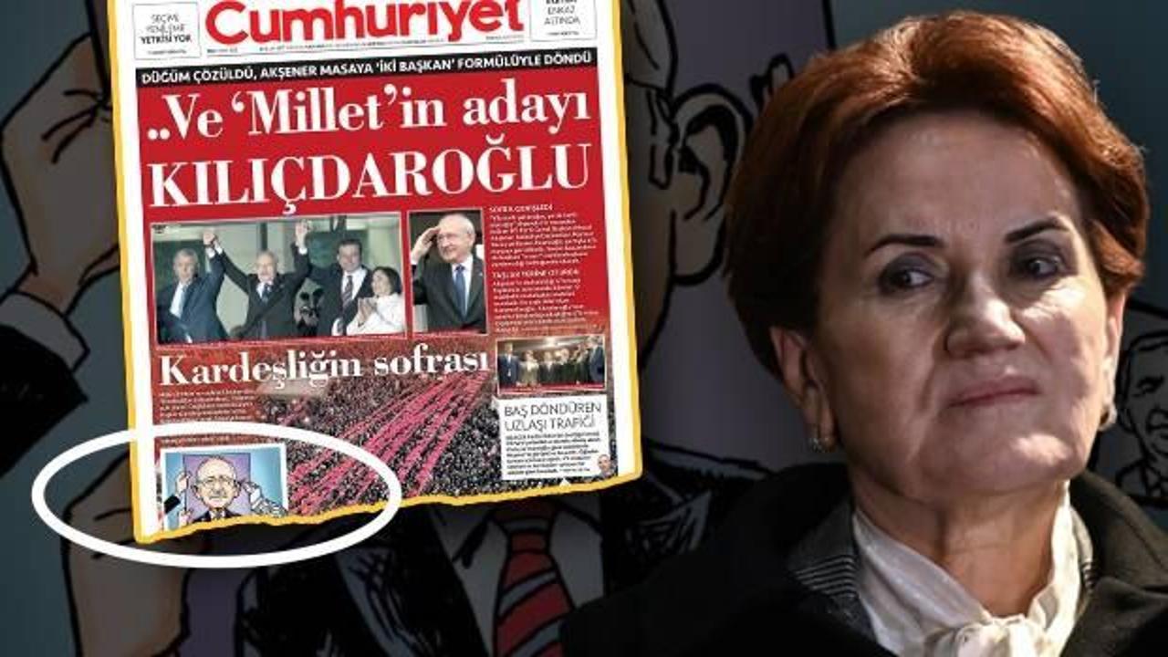 CHP medyasından manidar karikatür… Akşener’in kolunu kırdılar!