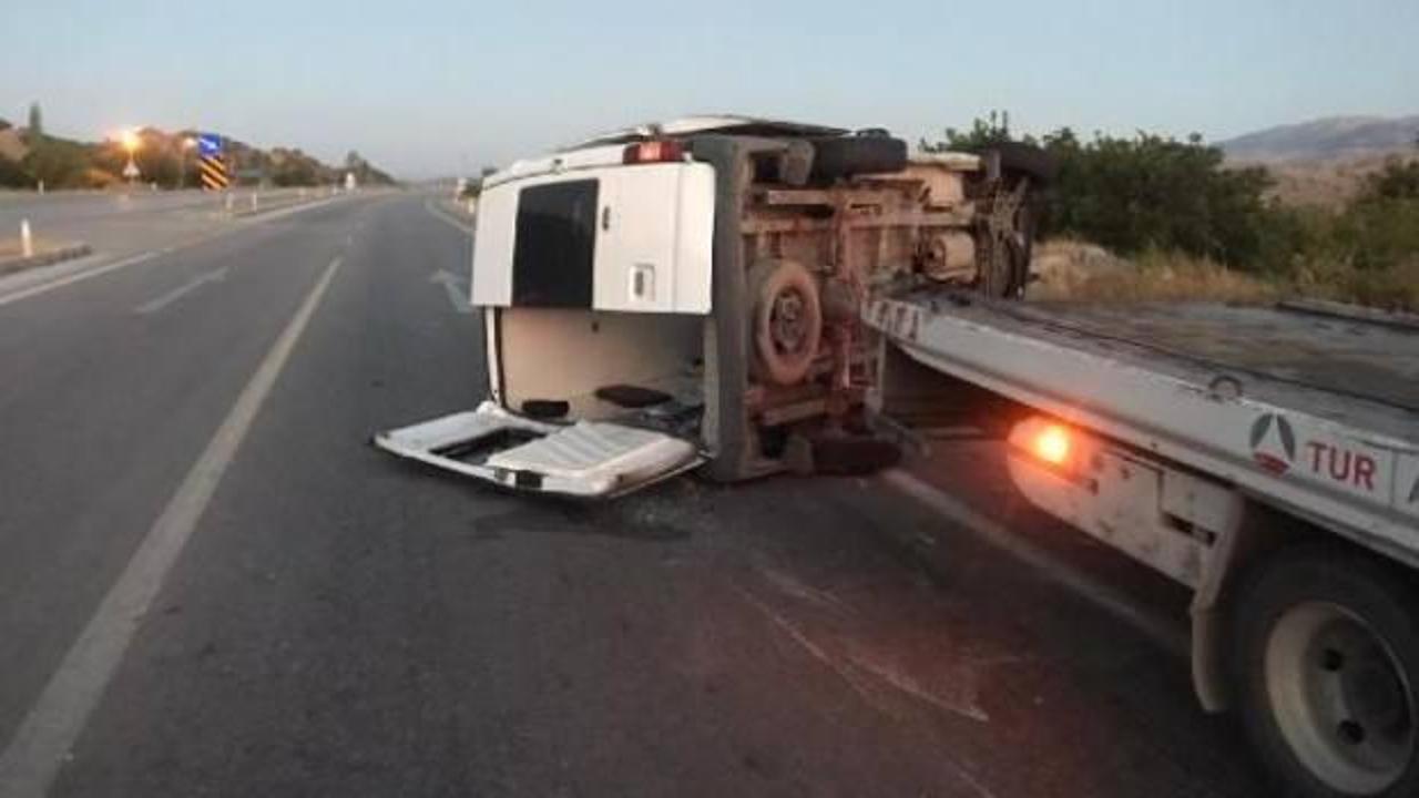 Çorum’da cenaze yolunda kaza: 1’i çocuk 10 yaralı