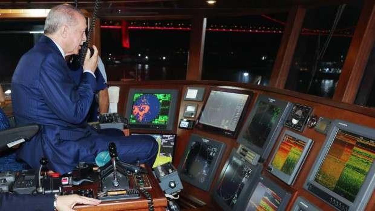 Cumhurbaşkanı Erdoğan’dan balıkçılara sürpriz! Telsizle seslendi