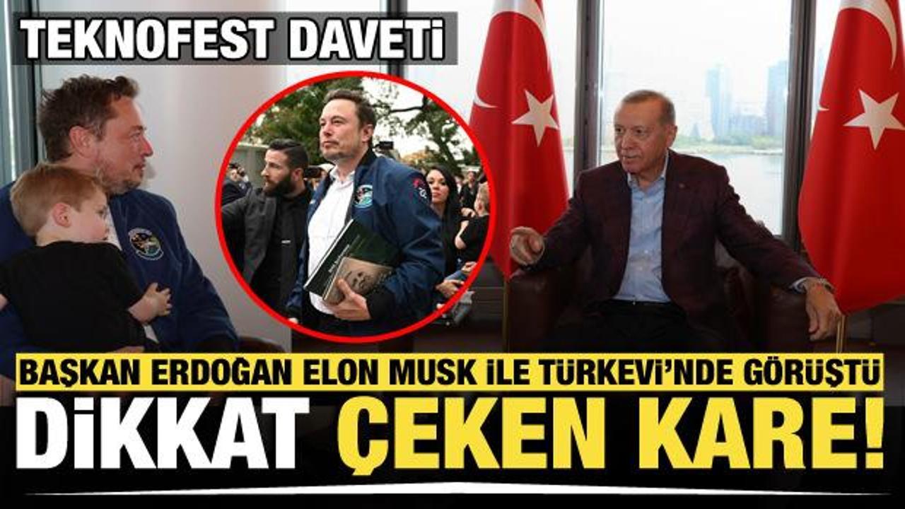 Cumhurbaşkanı Erdoğan Elon Musk ile Türkevi’nde görüştü