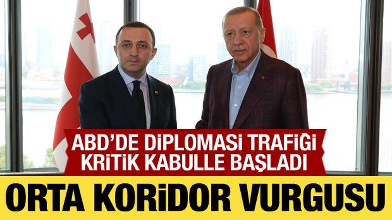 Cumhurbaşkanı Erdoğan, Gürcistan Başbakanı Garibashvili’yi kabul etti