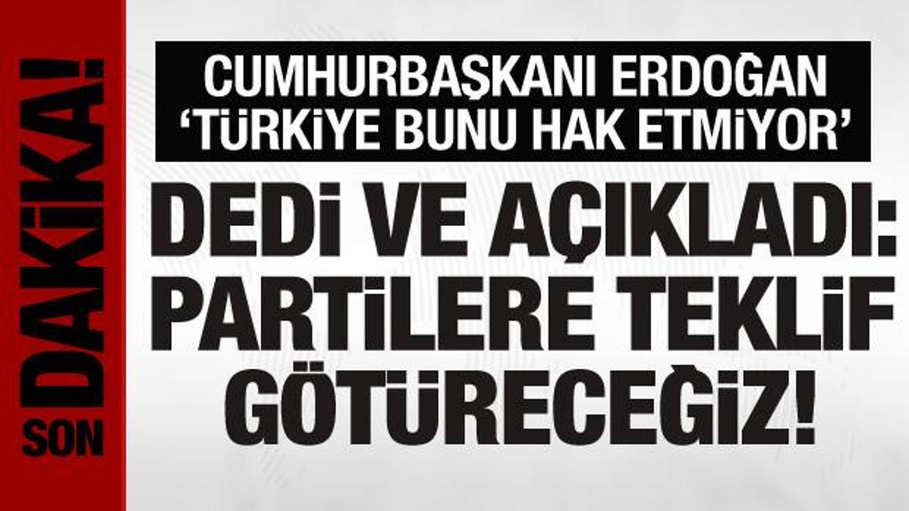 Cumhurbaşkanı Erdoğan’dan yeni anayasa açıklaması