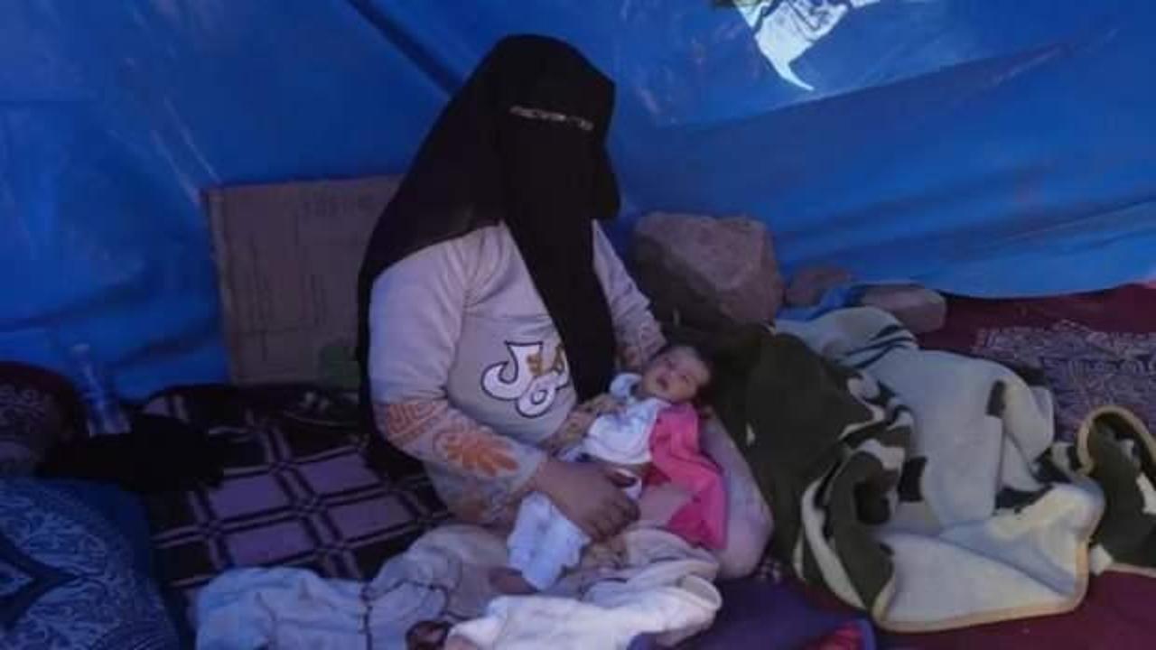 Depremden bir dakika son doğdu!