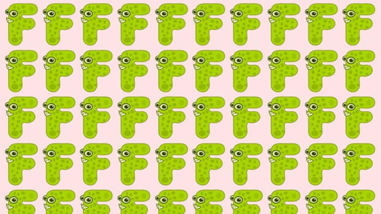 Dikkat gerektiren zekâ testi: F harfleri arasında farklı olanı 7 saniye içerisinde bulabilir misin?