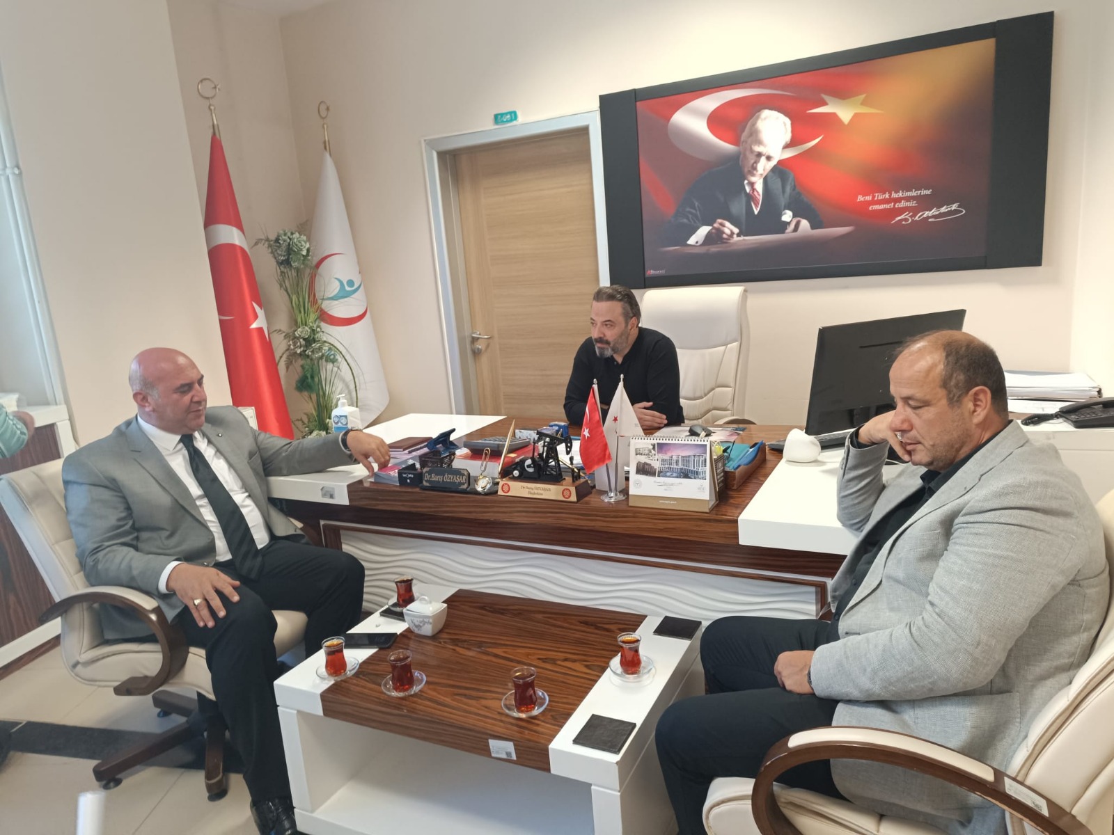 İl Milli Eğitim Müdürü Aras kaza geçiren öğretmenleri ziyaret etti