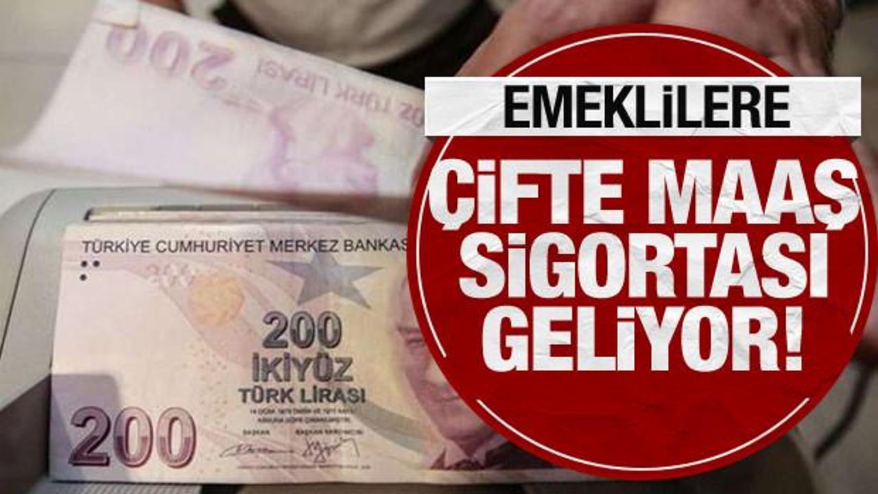 Emeklilere çifte maaş sigortası geliyor!