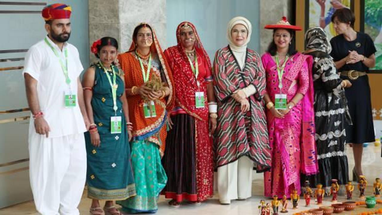 Emine Erdoğan, G20’ye katılan liderlerin eşleriyle ziyaretlerde bulundu