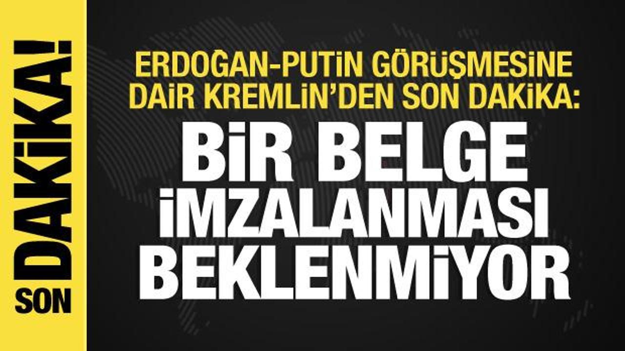 Erdoğan-Putin görüşmesi başladı