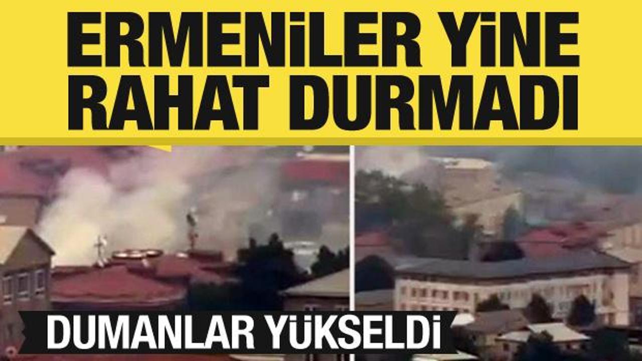 Ermeniler yine rahat durmadı! Karabağ’da dumanlar yükseldi