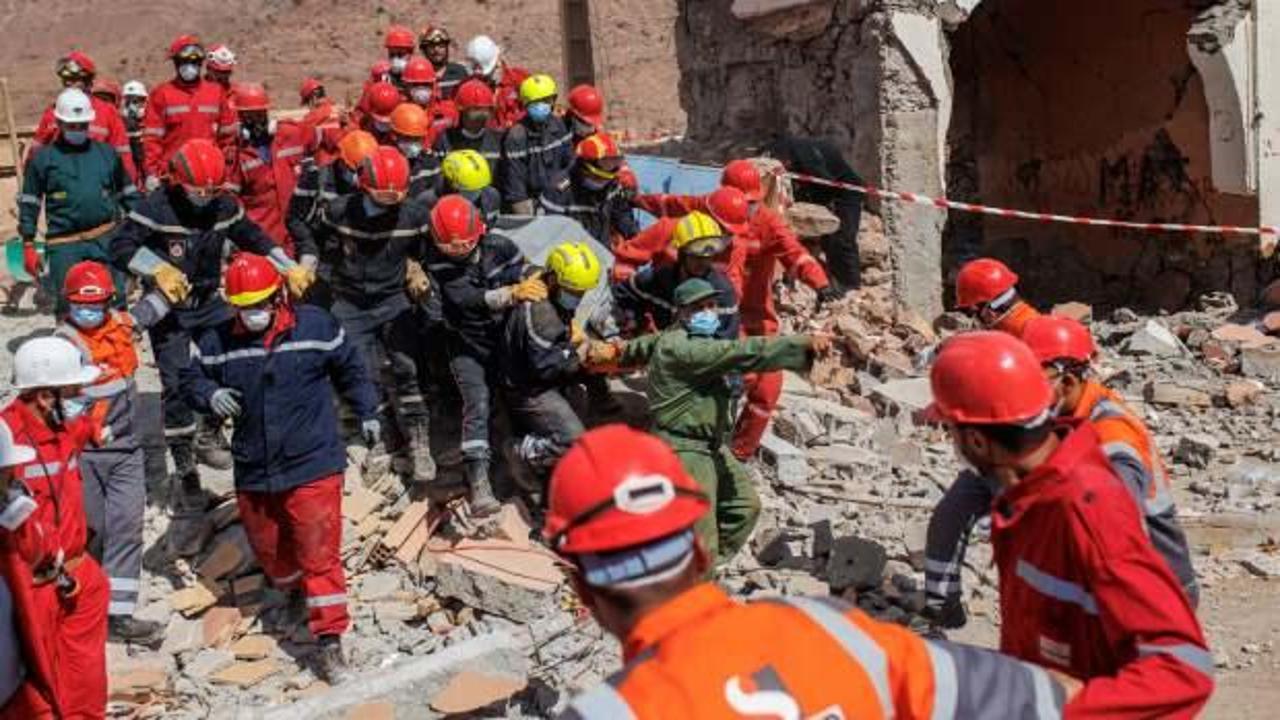 Fas’ta zorlu bölgelerde arama kurtarma çalışmaları sürüyor