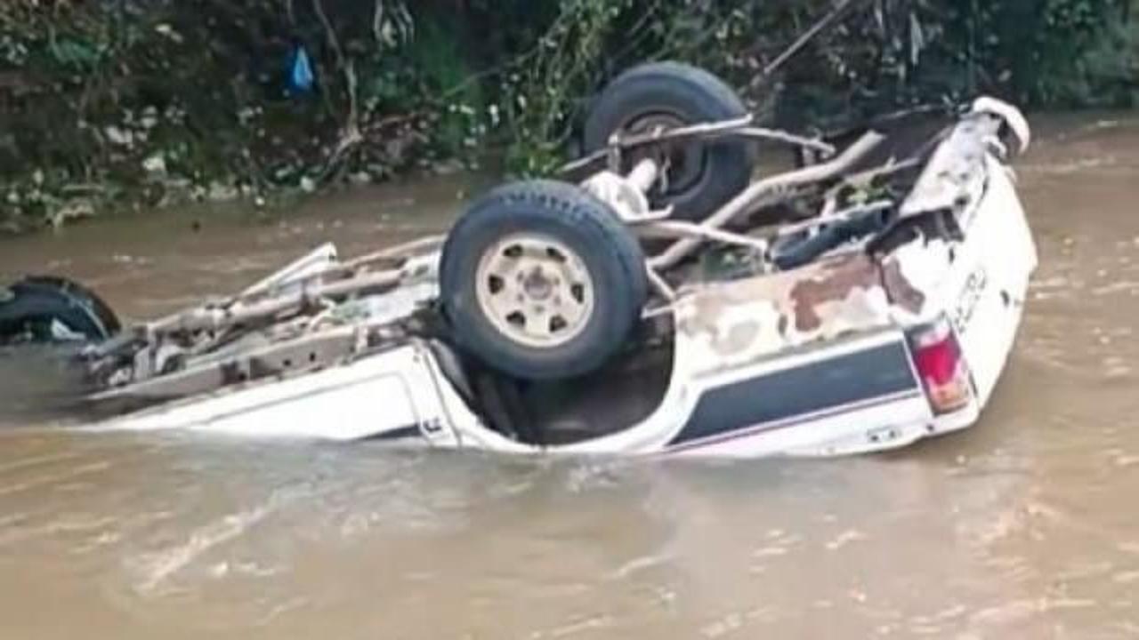 Giresun’da otomobil dere yatağına uçtu: 1 ölü, 2 yaralı