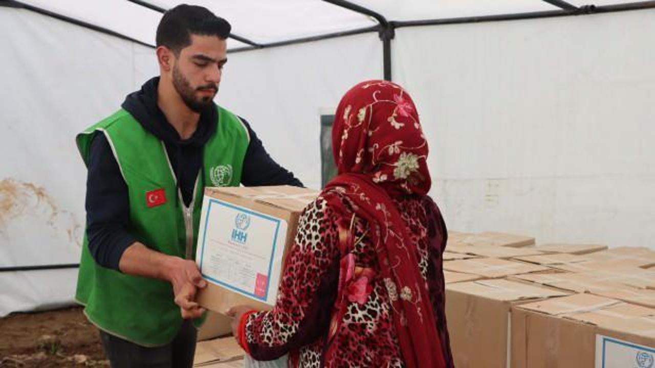 İHH ve BM’den Suriye’de 4 bin 425 depremzedeye gıda desteği