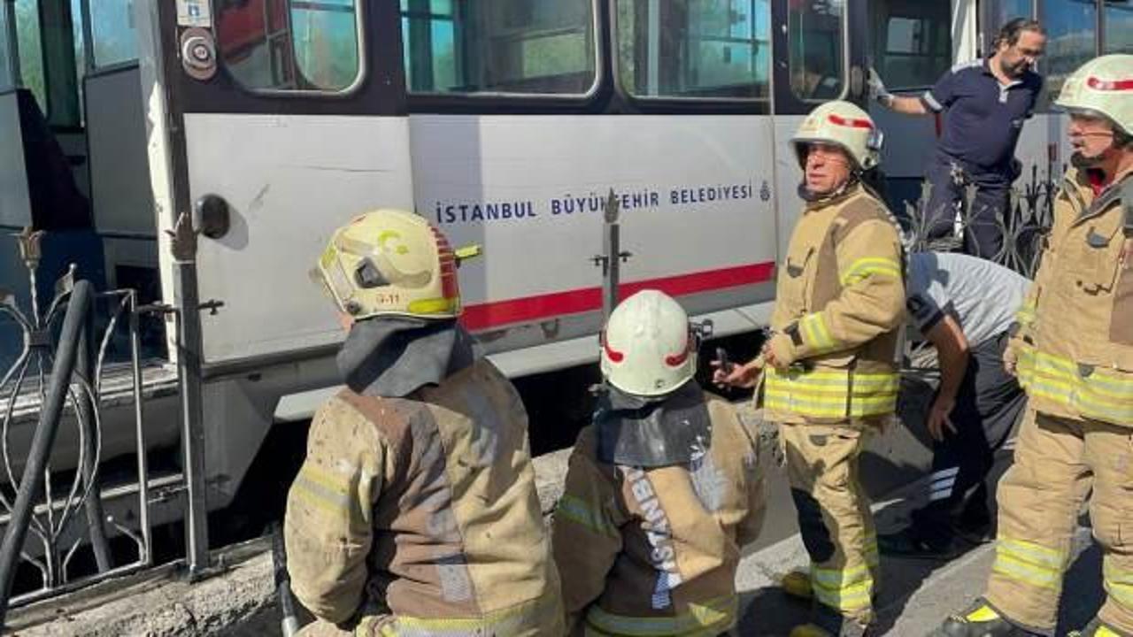 İstanbul’da tramvayda yangın paniği