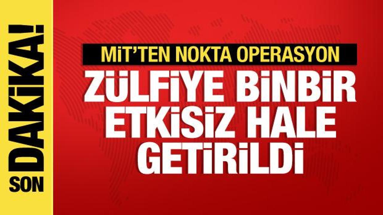 MİT’ten nokta operasyon: Zülfiye Binbir etkisiz hale getirildi